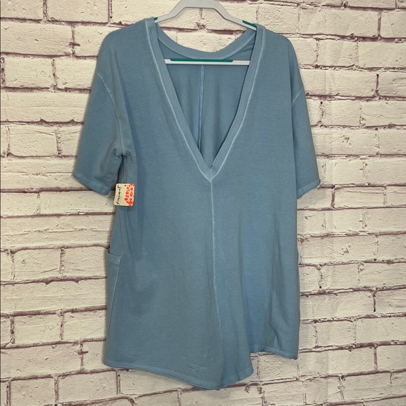 FREE PEOPLE MOVEMENT Hot Shot Tee Romper in Steel Onesie NWT Medium - Picture 5 of 10